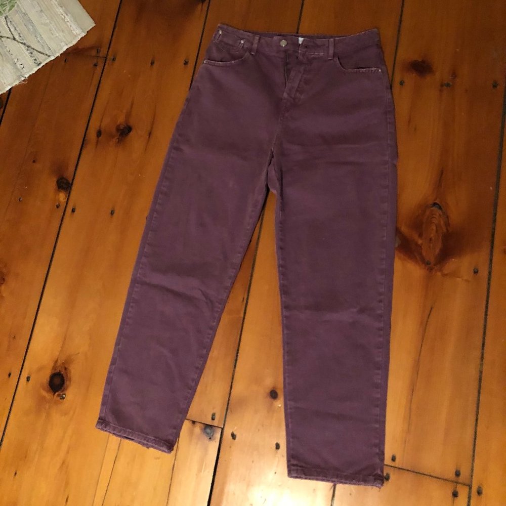 Zara Plum Mom Jeans